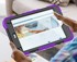 NIKCORP Zaštitna maska za Samsung Galaxy Tab A8 10,5" s rotirajućim stalkom i naramenicom, ljubičasta